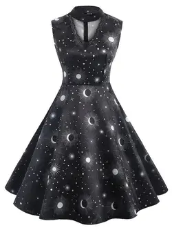 DressLily.com: Photo Gallery - Lace Insert Sleeveless Dress