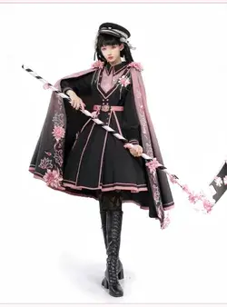 New Release: ChunLu 【-Lofty Goals-】 Military Lolita OP Dress and Cape