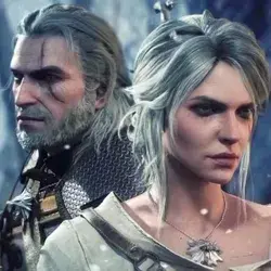 ciri and geralt <3