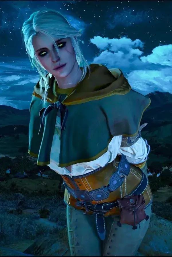 Ciri em The Witcher 3: Awe-inspiring Sky Landscape!