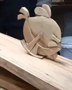 Wooden chicken