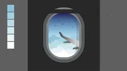 Airplane window