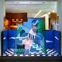 Hermès Midnight in the Garden Window Display