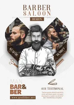 Barber Flyer Bundle Templates, Print Templates | GraphicRiver