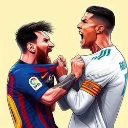 Messi vs Cristiano Ronaldo (IA)