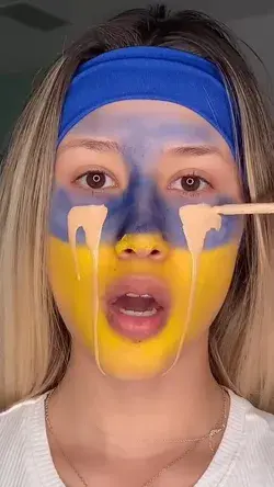 Ukraine Color Makeup Tutorial 😍by noeminikita [IG]