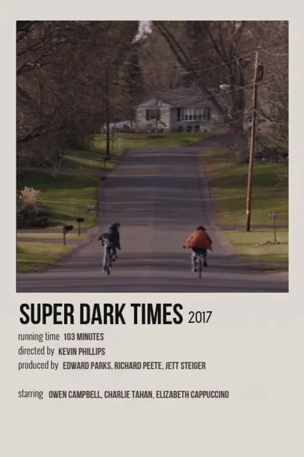 Super Dark Times Minimalist Movie Poster