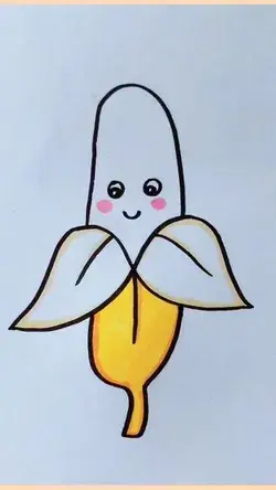 how to draw Bananas