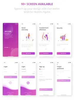 Cen - Bank and Wallet Mobile UI Kit for Finance Preview - ThemeForest