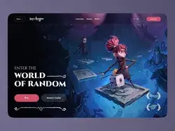 Game Landing Page: animation