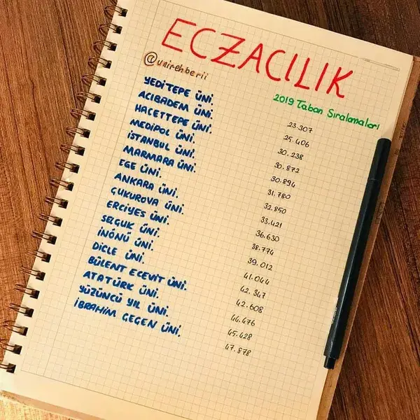 Eczacılık Taban Puanları