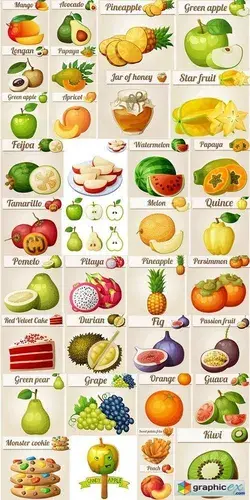 Detailed food Icon | Fruits and vegetables list, Food, English food