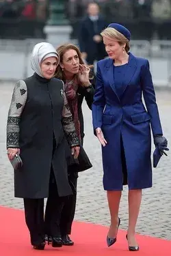 Queen Mathilde and Emine Erdoğan