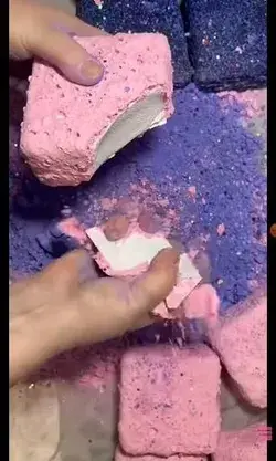 Purple and pink chalk