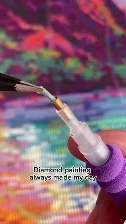 Enjoying my day with diamond painting