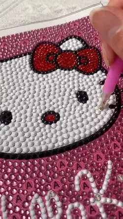 🎀 Hello Kitty Crystal Rhinestone Diamond Painting Kits With Frame For Kids