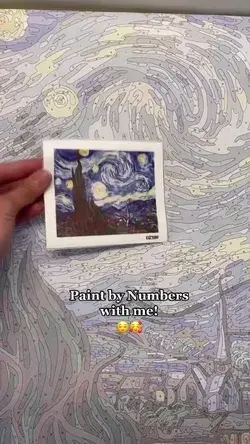 Let's do the Starry Night Paint by Numbers. #Custompaintbynumbers #fyp #foyourpage #painting #fun