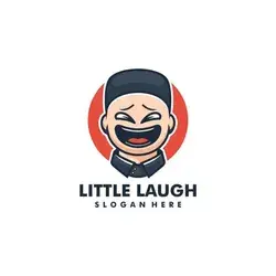 Little Laugh Cartoon Logo Logo Template