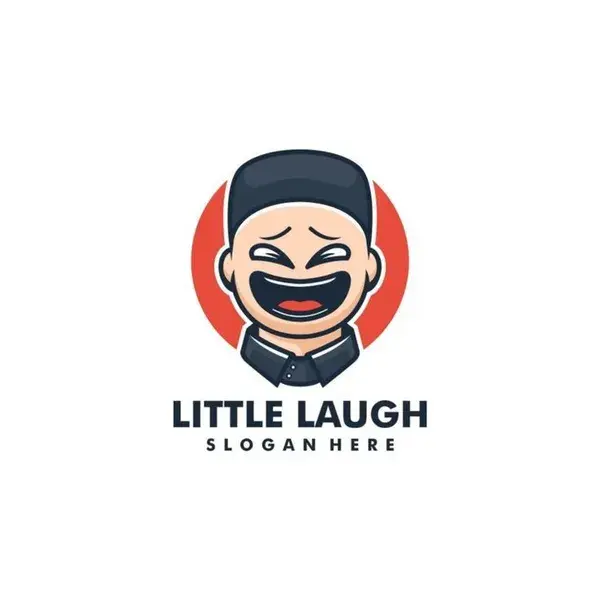 Little Laugh Cartoon Logo Logo Template