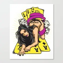 Canvas Print | Poker Model by Lavirhamil - Medium - Society6