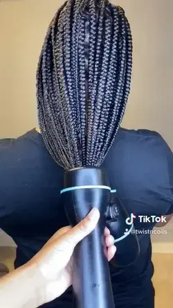 Blow drying Braids 