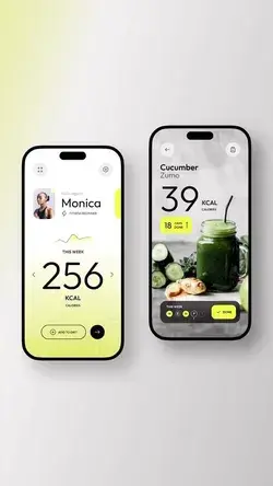 UI/UX Design Timelapse for Fitness Nutrition Mobile App Screen