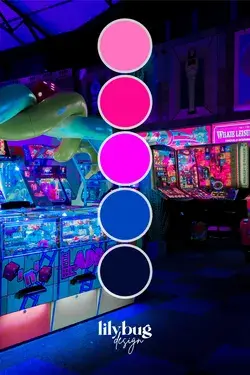 Game Arcade Vintage Colour Palette