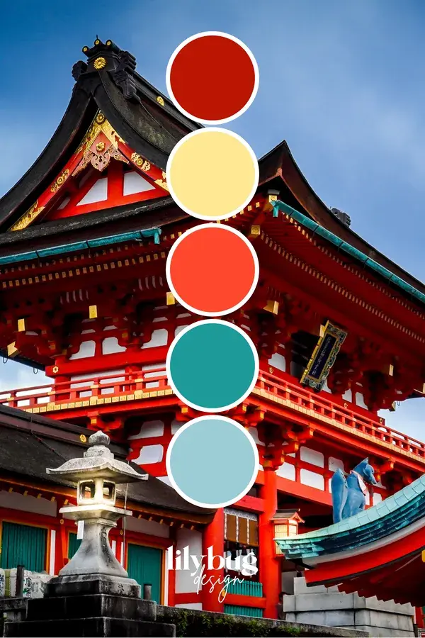 Japanese Temple Colour Palette