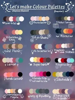 .°«×*°.Colour Palettes.°*×°.