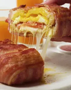 Bacon-Wrapped Cheese Toastie 