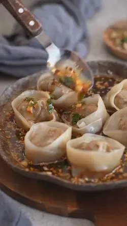 Easy Chili Oil Dumplings🥟