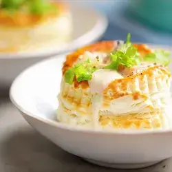 Clam Chowder Stuffed "Biscuits"