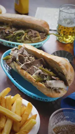 One-Pan Philly Cheesesteak Sandwich