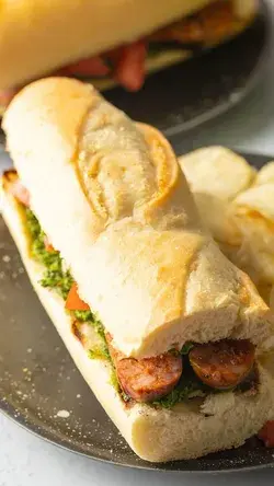 Choripan Argentino Recipe  ⁠(Chorizo Sandwich)