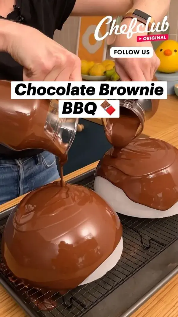 Chocolate Brownie BBQ 🍫 | Scrumptious desserts, Sweet treats recipes, Fun desserts