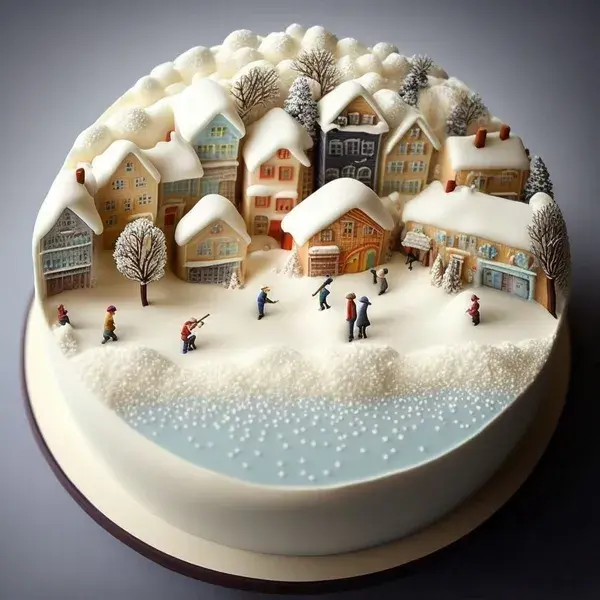 Winter Celebration Cake