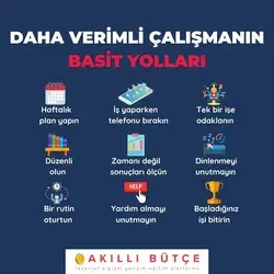 Daha verimli çalışmaya başlamak için neler yapabiliriz?