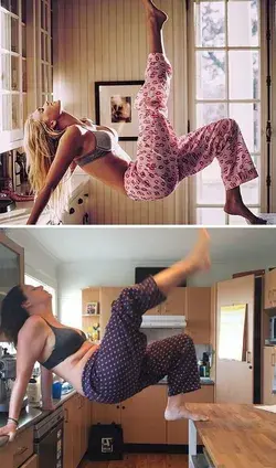 Woman Hilariously Recreates Celebrity Instagram Photos (Part 2)