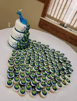 Peacock Wedding Cake