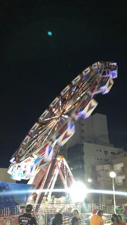 Carnival rides in summer times