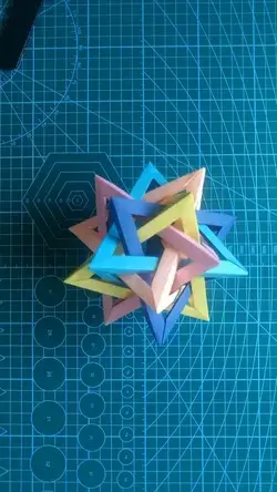 Five-fold Tetrahedron Origami Tutorial