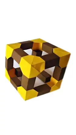 Cube origami tutorial to test your hands-on ability#diy