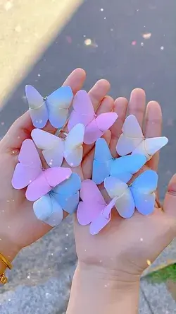 The simplest origami butterfly