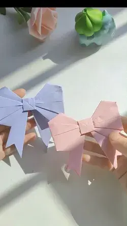 Beautiful bow origami