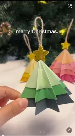 DIY Paper Christmas Tree Decorations🎄🎄🎄