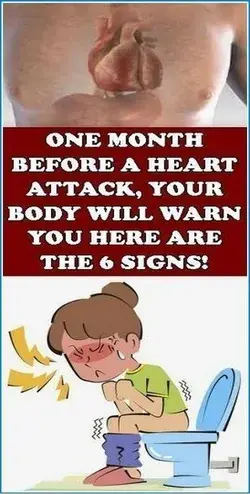 A month before you have a heart attack, your body will warn you – here are the six signs