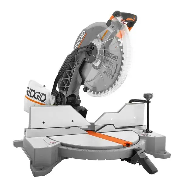 15 Amp Corded 12 in. Dual Bevel Miter Saw with LED with Universal Mobile Miter Saw Stand with Mounting Braces