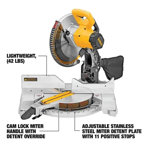 DEWALT DW715 15-Amp 12-Inch Single-Bevel Compound Miter Saw (Discontinued) - Power Miter Saws - Amazon.com