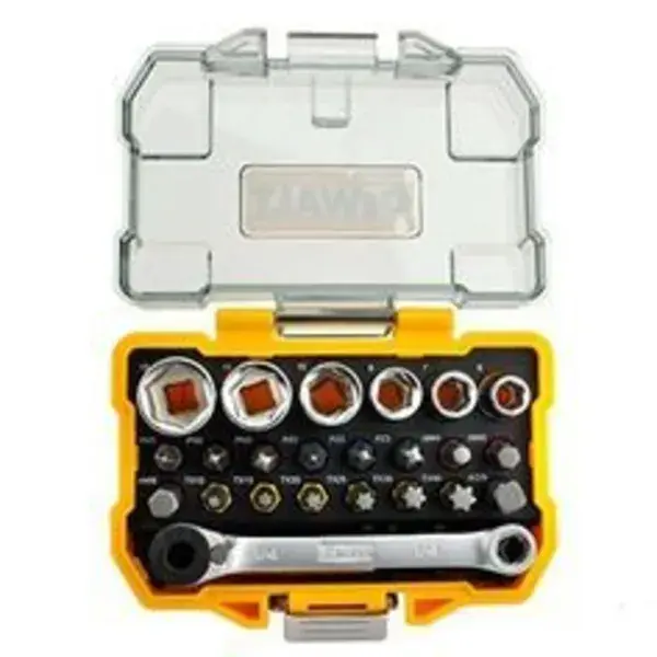 Dewalt DT71516-QZ 24 Piece High Performance Socket and Screwdriving Set (DT71516); long-living sockets; (24 pieces); with case : Amazon.co.uk: DIY &amp; Tools