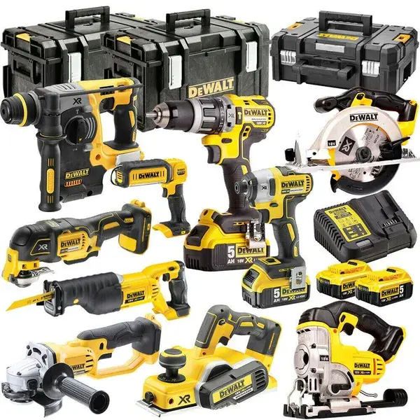 Dewalt Dckt4t10p4 18v Cordless Kit 10 Piece + 4 X 5.0ah Batteries Charger & Box